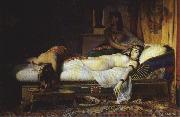 Jean - Andre Rixens Death of Cleopatra Germany oil painting artist